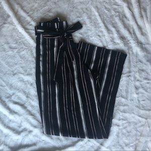 High waisted striped pants